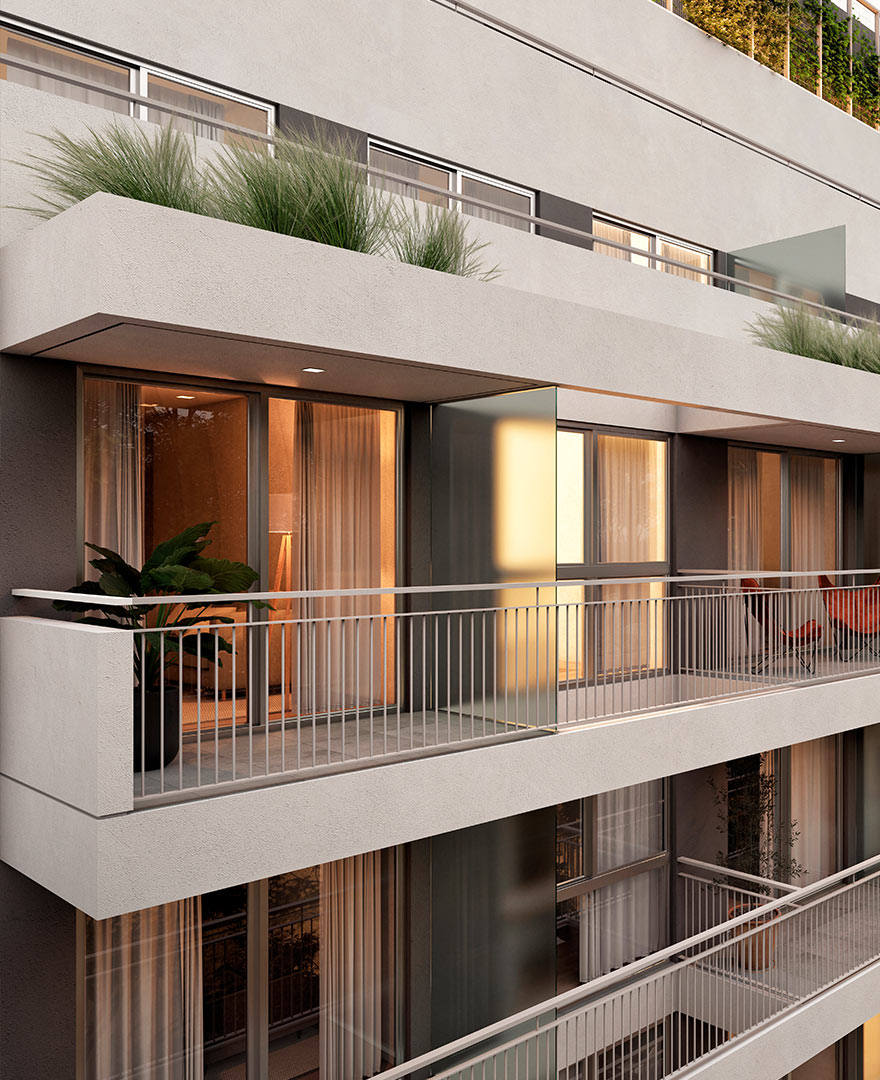 Imágen interior de un departamento de HC2P